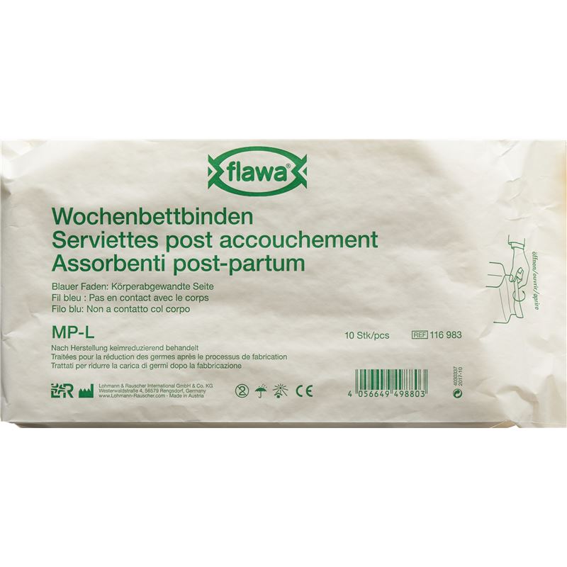 FLAWA Wochenbettbinden MP-L keimreduziert 10 Stk