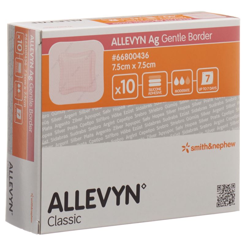 ALLEVYN AG GB Wundverband 7.5x7.5cm 10 Stk