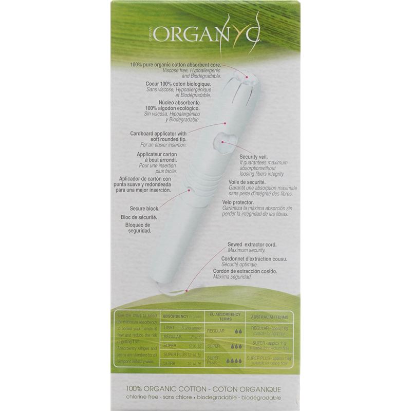 ORGANYC Tampons Regular mit Applikator 16 Stk
