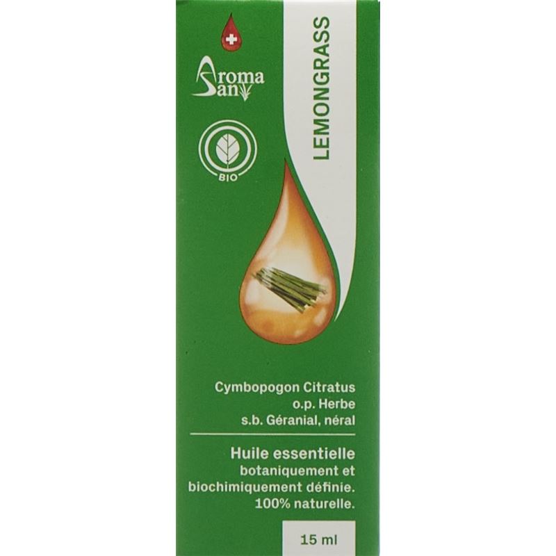 AROMASAN Zitronengras Äth/Öl Schachtel Bio 15 ml