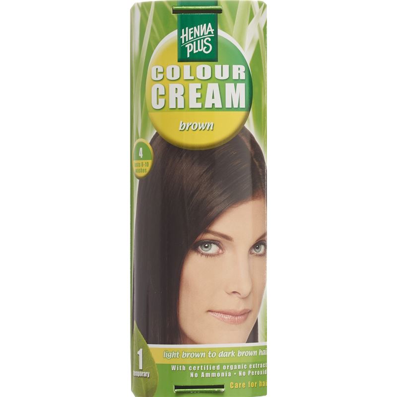 HENNA PLUS Colour Cream 4 braun 60 ml