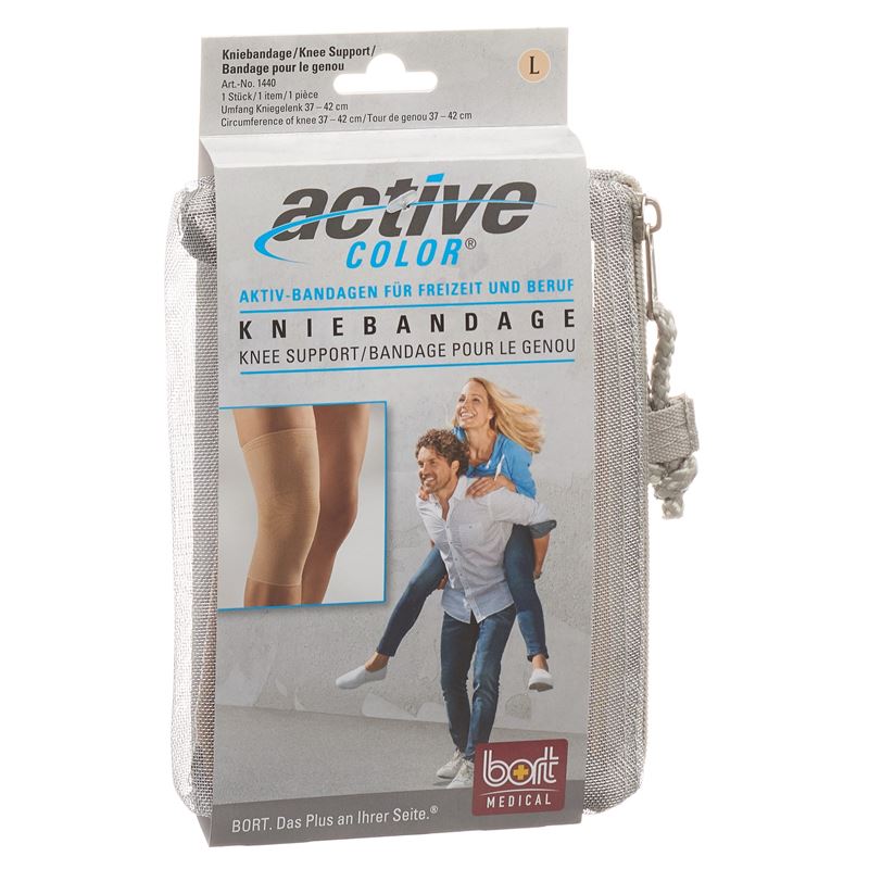 BORT ActiveColor Kniebandage XL +42cm beige