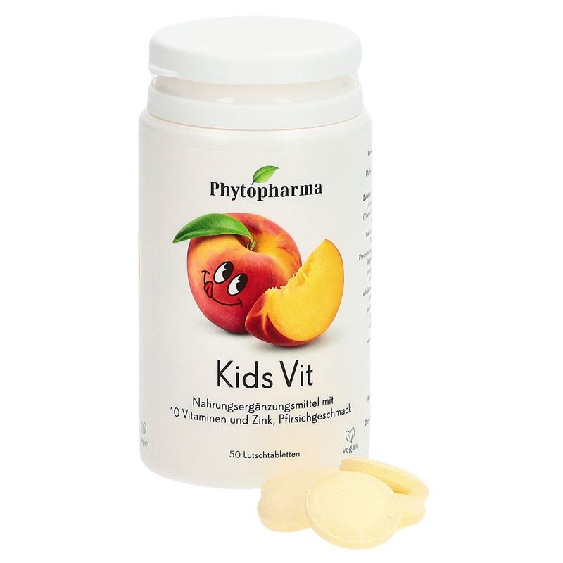 PHYTOPHARMA Kids Vit Lutschtabl 10 Vit&Zink 50 Stk