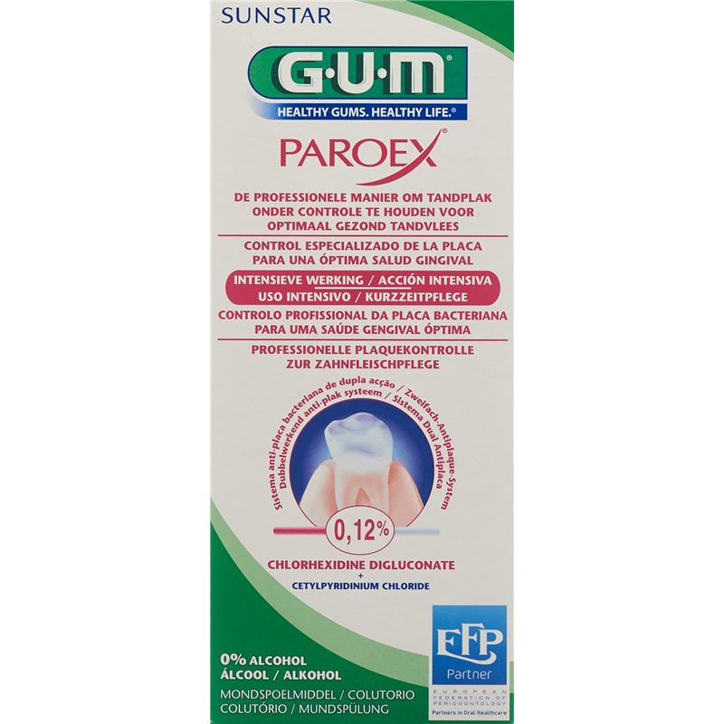 GUM SUNSTAR PAROEX Mundspül 0.12 % chlorhex 300 ml
