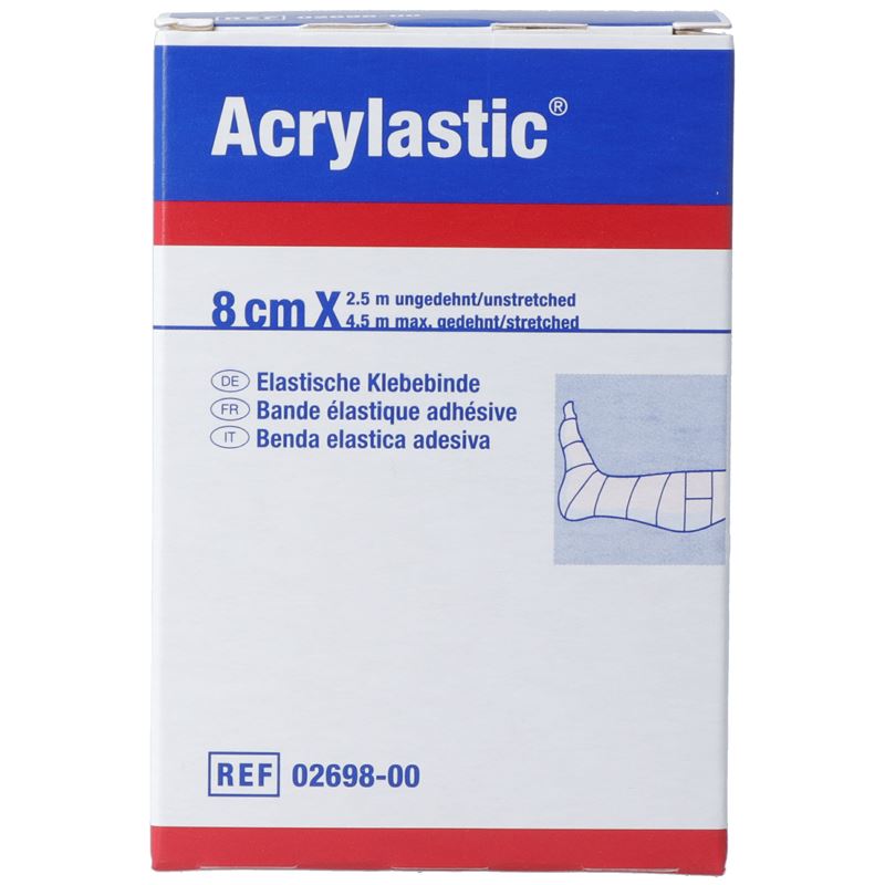 ACRYLASTIC Pflasterbinde 2.5mx8cm elastisch