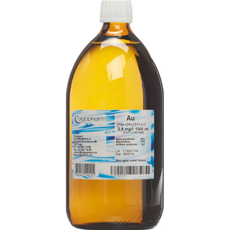 OLIGOPHARM Gold Lös 2.5 mg/l 1000 ml
