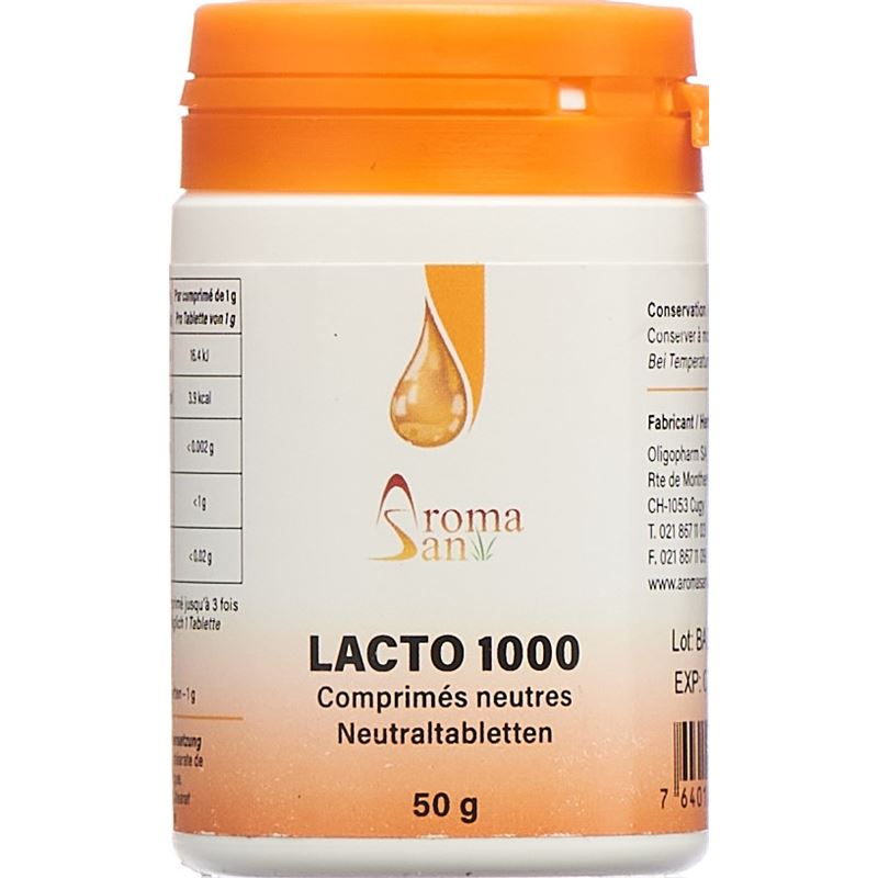 AROMASAN Lacto 1000 Tabl für ätherische Öle 50 Stk