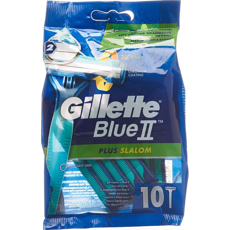 GILLETTE Blue II Plus Slalom Einwegrasierer 10 Stk