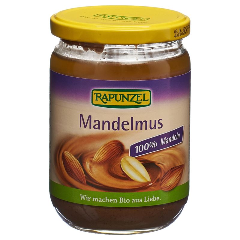 RAPUNZEL Mandelmus braun Bio Glas 500 g