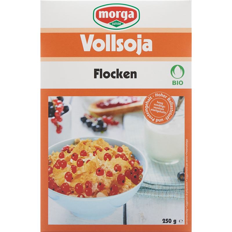 MORGA BIO Vollsoja Flocken Sünneli Knospe 250 g