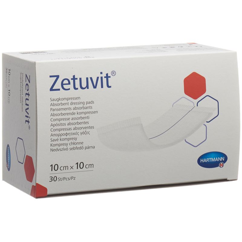 ZETUVIT Absorptionsverband 10x10cm 30 Stk