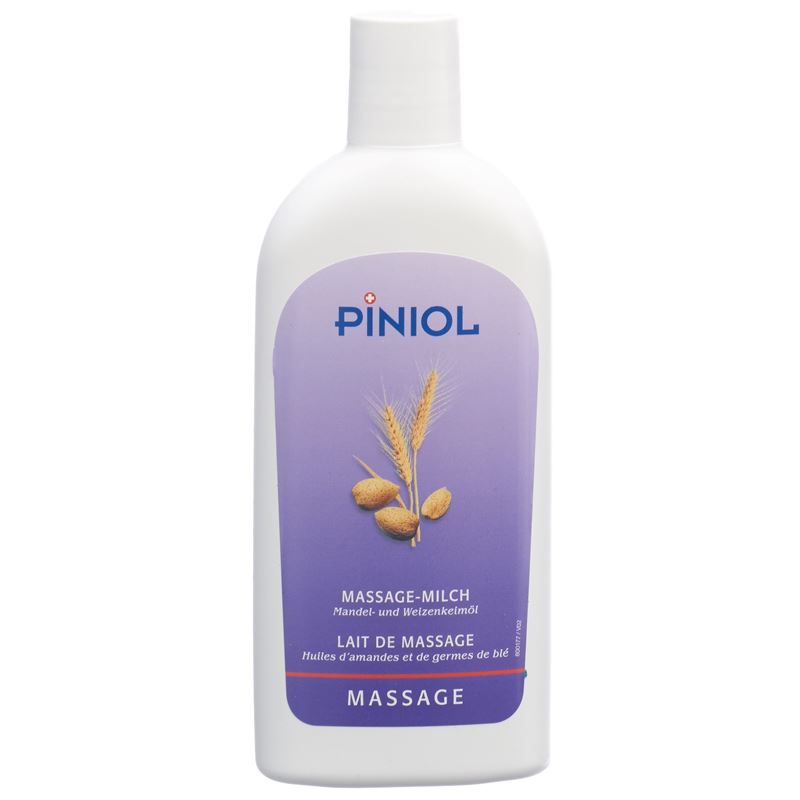 PINIOL Massagemilch m Mandel-Weizenkeimöl 250 ml