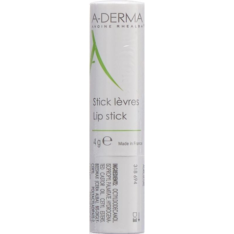 A-DERMA Lippenpflegestift empfindliche Lippen 4 g