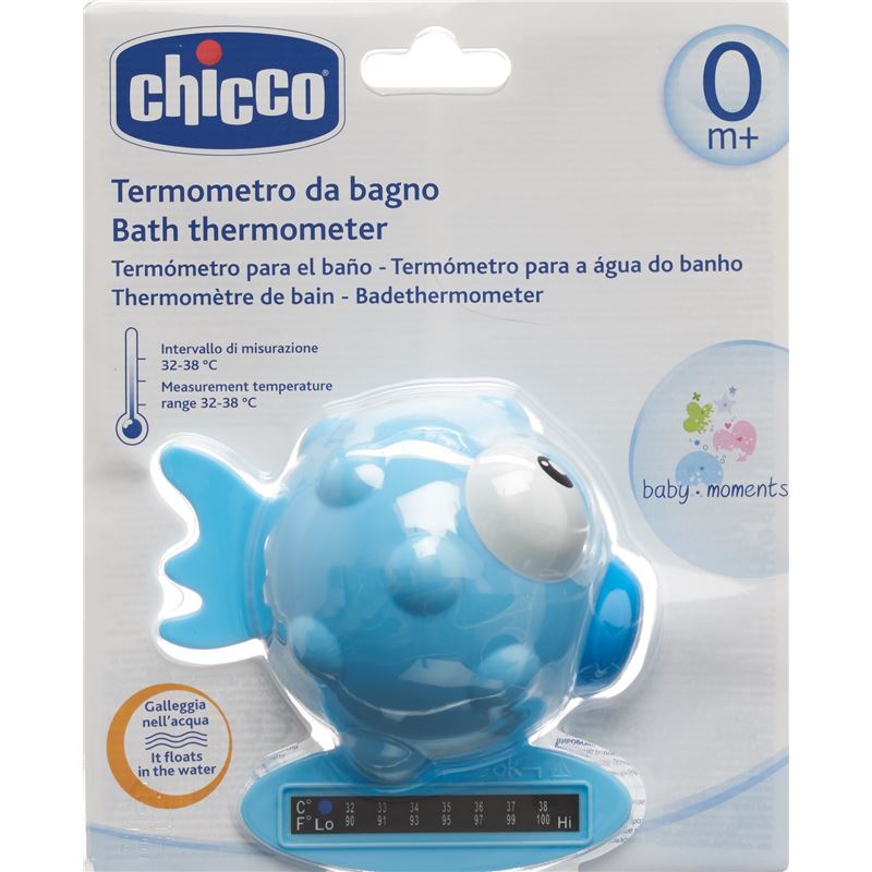 CHICCO Badethermometer Globe Fish light blue 0m+