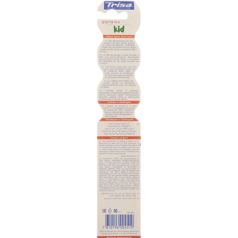 TRISA Kinderzahnbürste Kid 3-6 Jahre