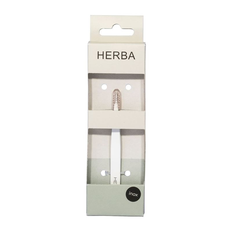 HERBA Pinzette spitz Inox weiss