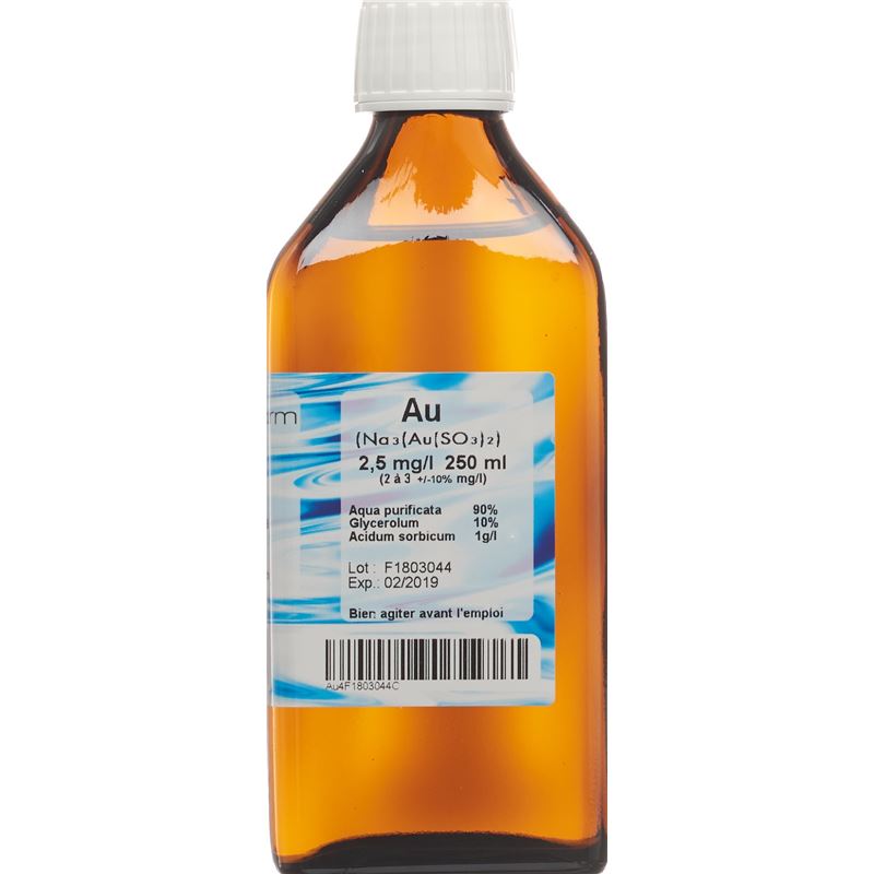 OLIGOPHARM Gold Lös 2.5 mg/l 250 ml