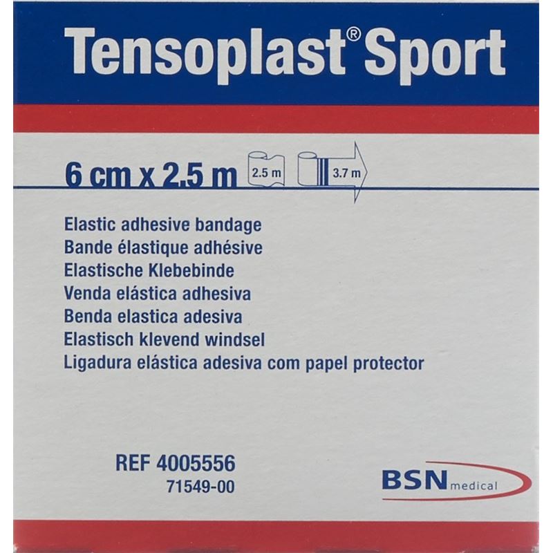 TENSOPLAST SPORT Elastisches Tape 6cmx2.5m