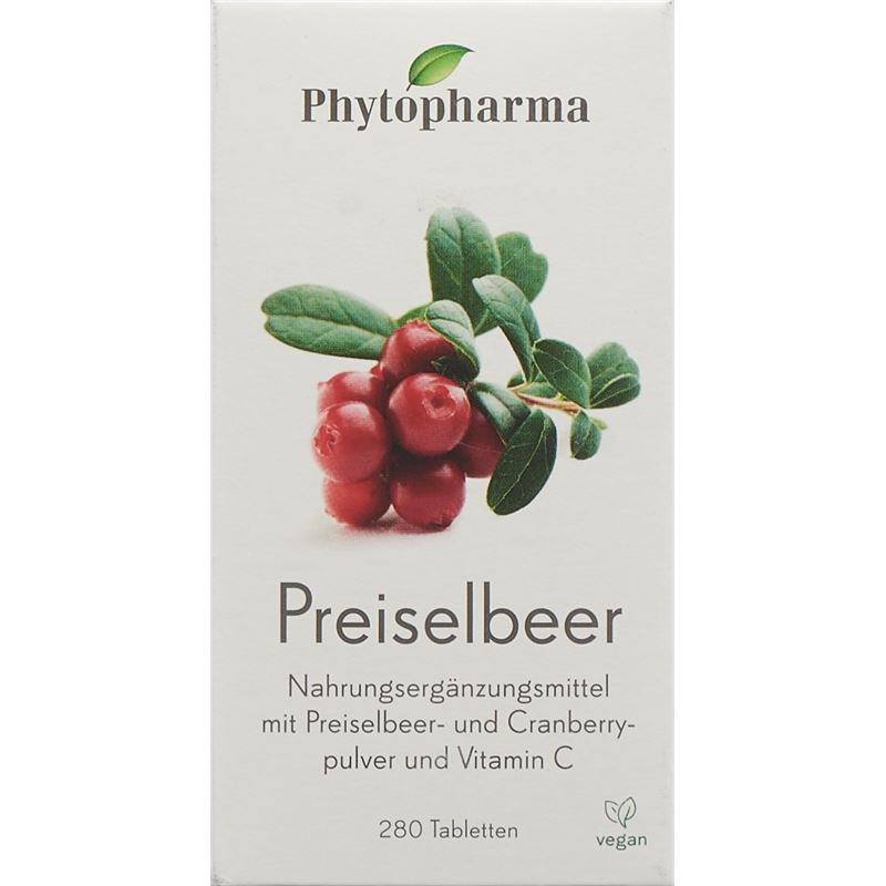 PHYTOPHARMA Preiselbeer Tabl 280 Stk