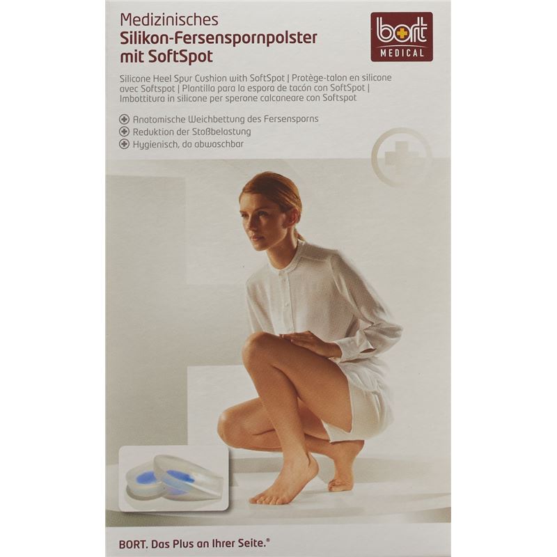 BORT Silikon-Fersenspornpols L-44 SoftSpot 1 Paar