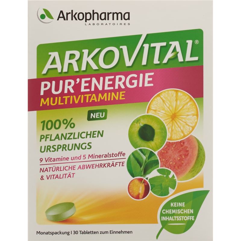 ARKOVITAL Pur'Energie Tabl Vitamin+Mineral 30 Stk