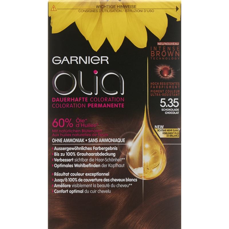 OLIA Haarfarbe 5.35 Intens Brown Schoko