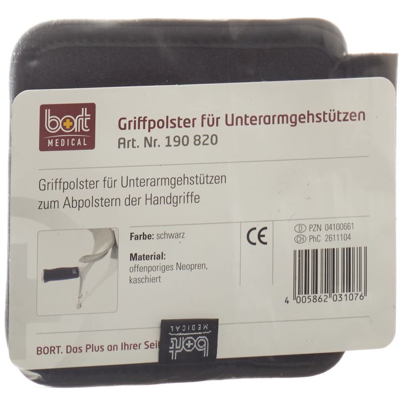 BORT Griffpolster Unterarmgehstützen schwa 1 Paar