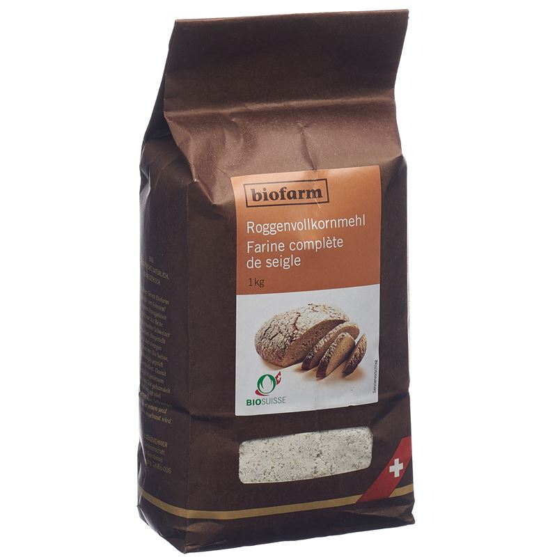BIOFARM Roggen Vollkornmehl Knospe Btl 1 kg