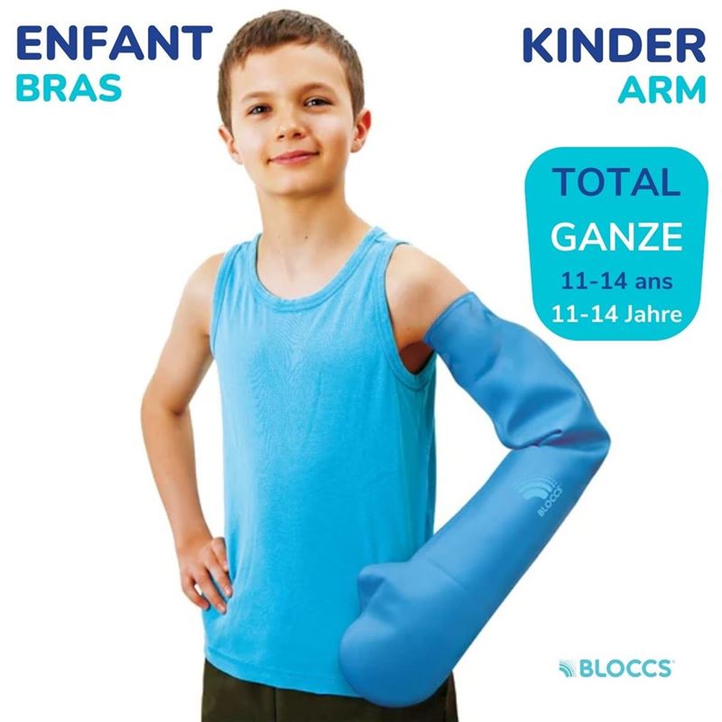 BLOCCS Bad Dusch Wasserschutz Arm 20-33/66cm Kind