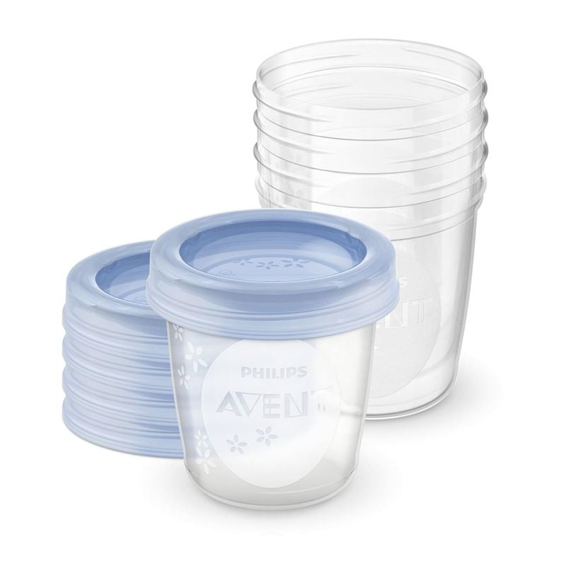 AVENT PHILIPS VIA Aufbewahrbech 180ml 5Bech, 5Deck