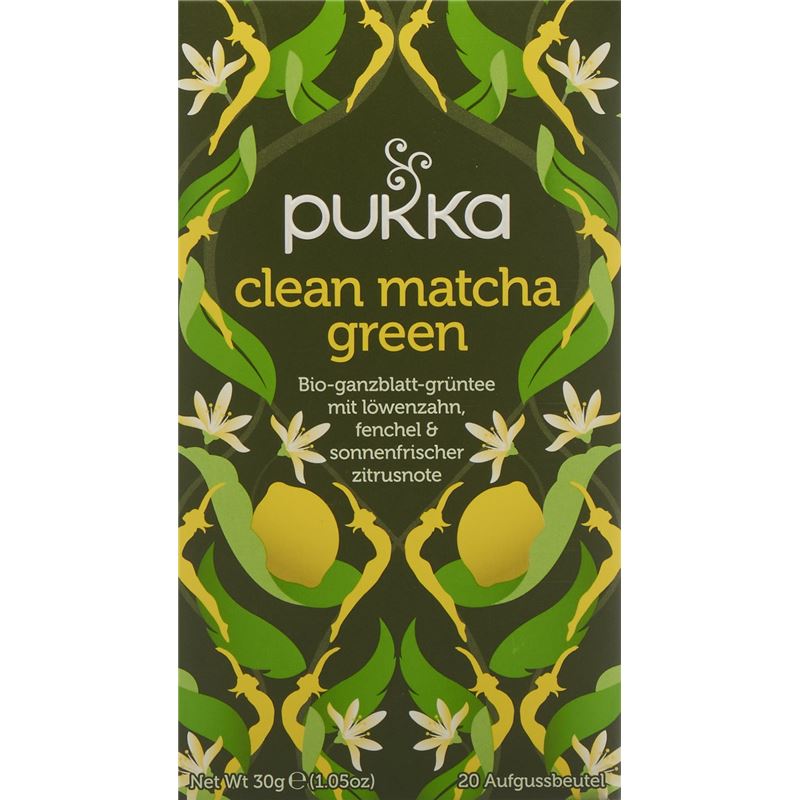 PUKKA Clean Matcha Green Tee Bio Btl 20 Stk
