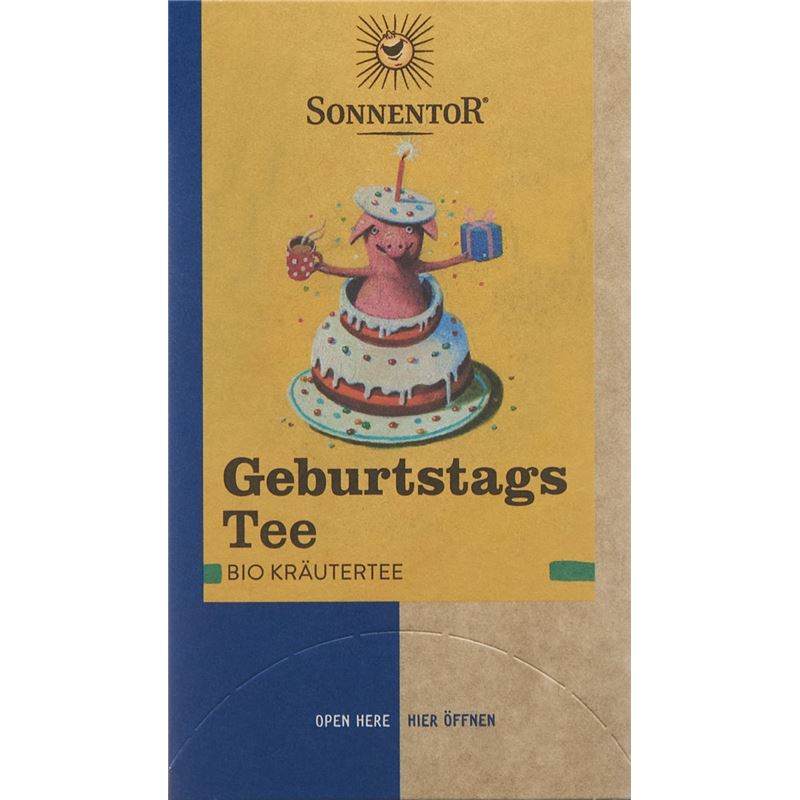 SONNENTOR Geburtstagstee Doppelkammer 18 x 1.5 g