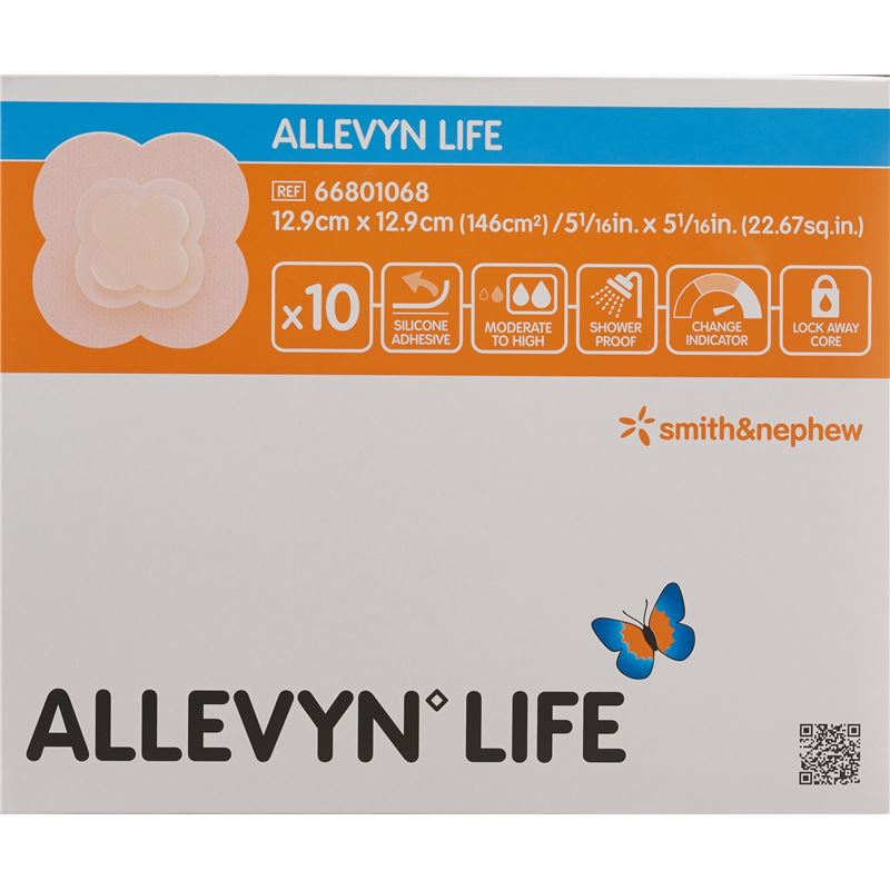 ALLEVYN LIFE Sil-Schaumver 12.9x12.9cm 10 Stk