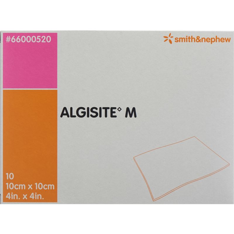 ALGISITE M Alginat Kompressen 10x10cm 10 Stk