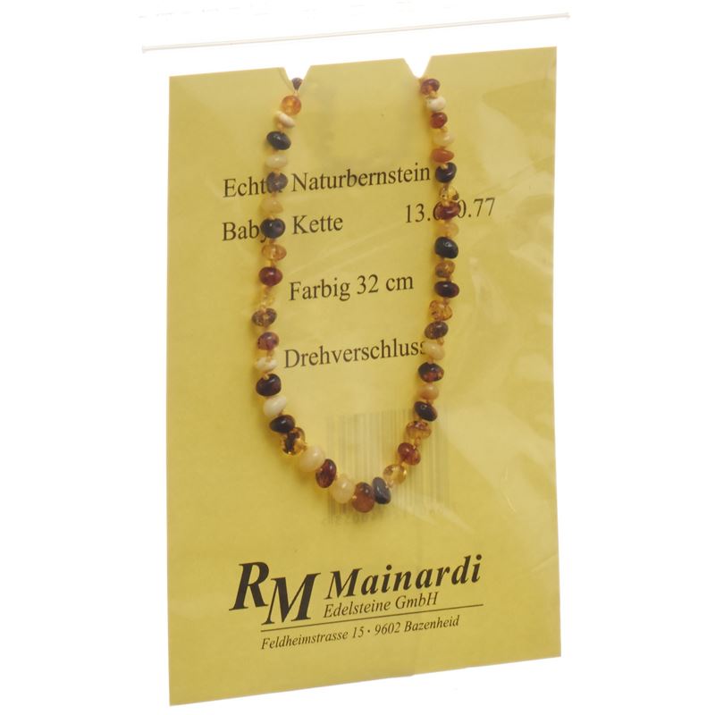 MAINARDI Natur Bernstein 32cm farbig Drehverschl