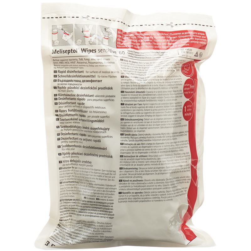 MELISEPTOL Wipes sensitive Nachfüllpack