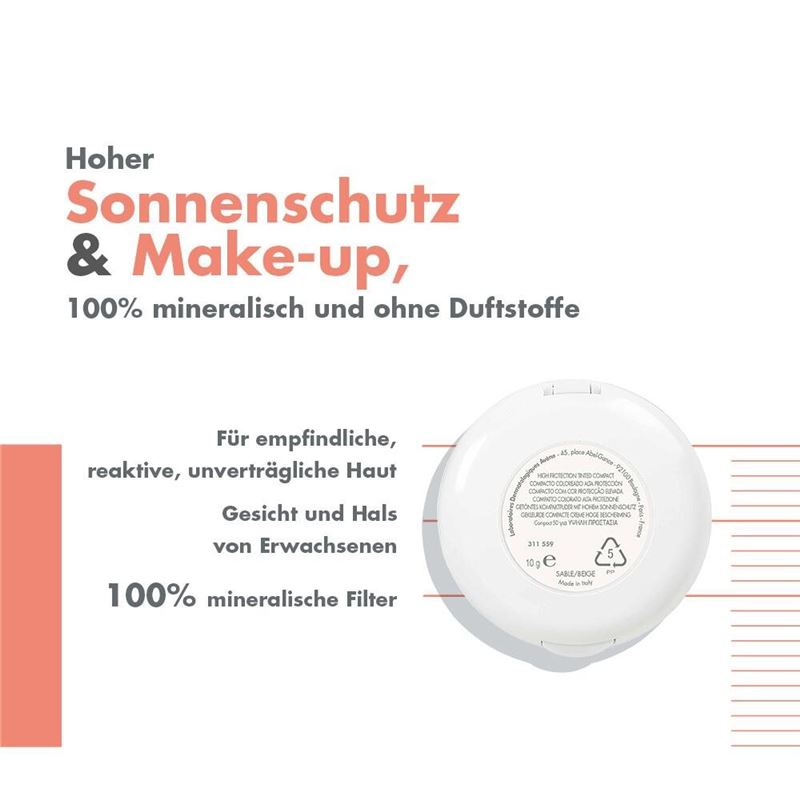 AVENE SUN Kompaktsonnencreme Sand SPF50+ 10 g