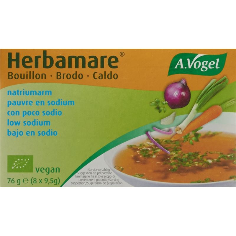 VOGEL Herbamare Bouillon Wür salzarm Bio 8 x 9.5 g