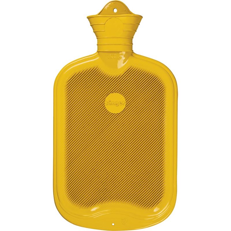 SÄNGER Wärmflasche Naturkau Lamel 2l 1seitig gelb