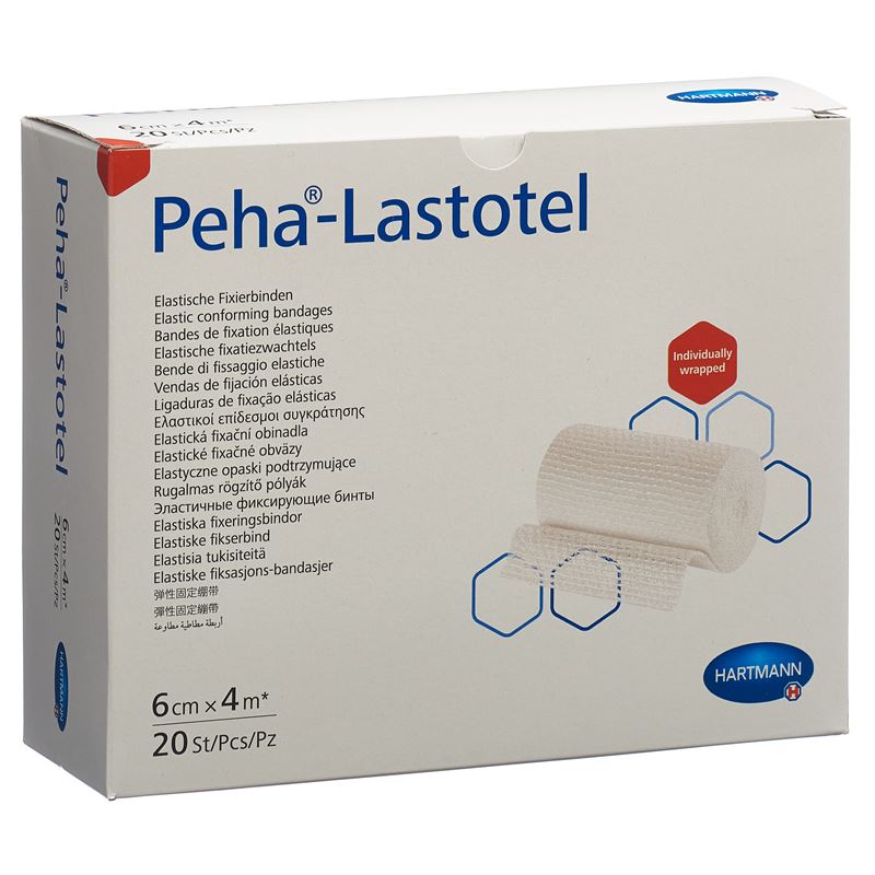 PEHA-LASTOTEL Fixierbinden 6cmx4m 20 Stk