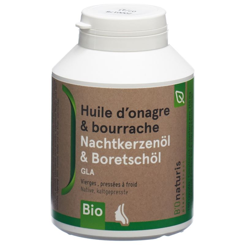 BIONATURIS Nachtke+Borretsch Kaps 500 mg 180 Stk