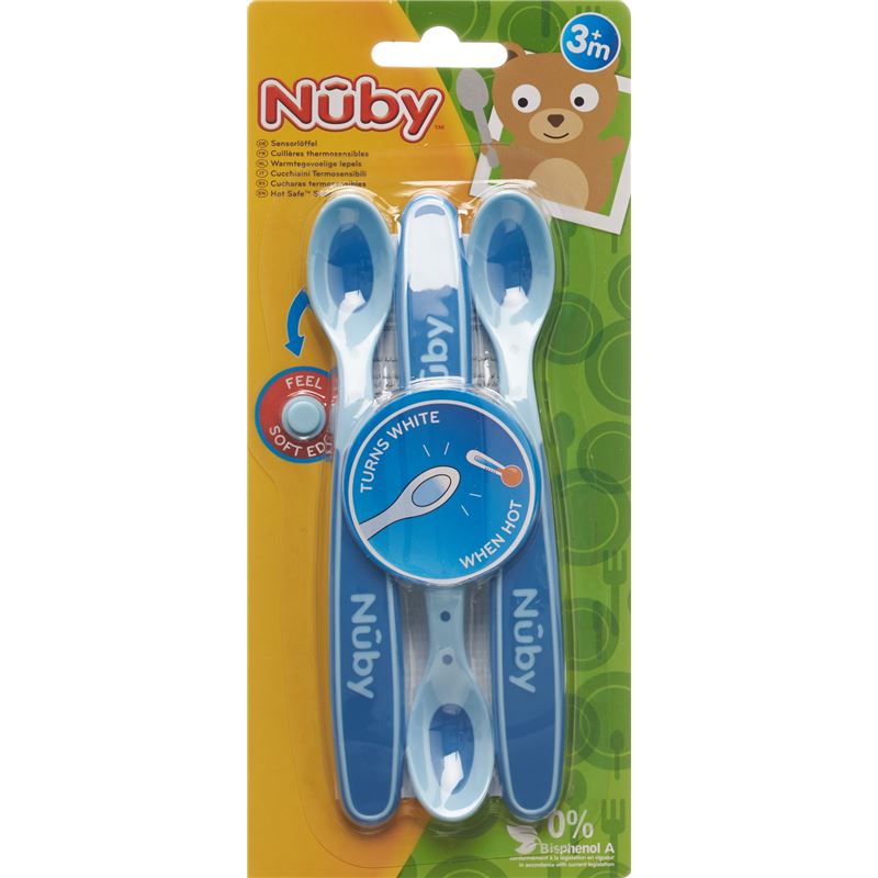 NUBY Breilöffel wärmesensitiv Soft Flex 3 Stk