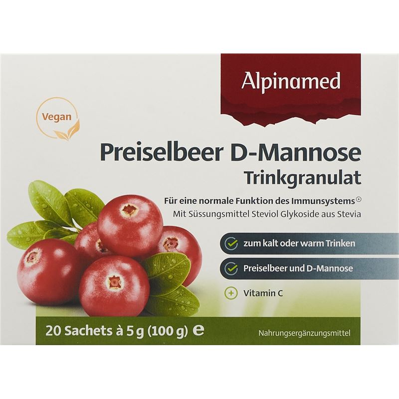ALPINAMED Preiselbeer D-Mannose Trinkgr 20 Btl 5 g