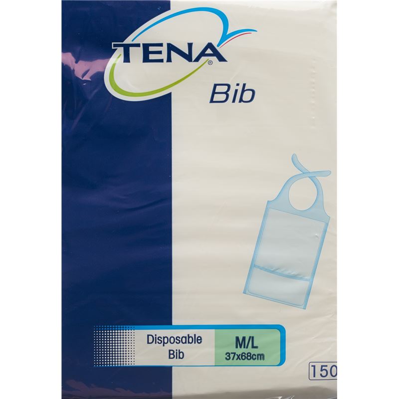 TENA Bib Schutzserviette M/L 37x68cm 150 Stk
