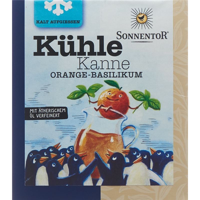 SONNENTOR Kühle Kanne Teepyr Orange-Basilik 16 Stk