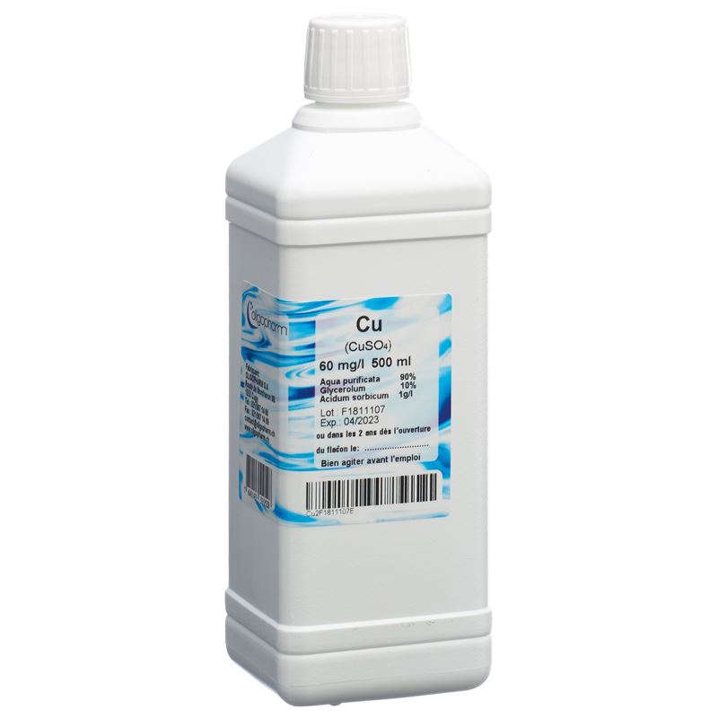 OLIGOPHARM Kupfer Lös 60 mg/l 500 ml