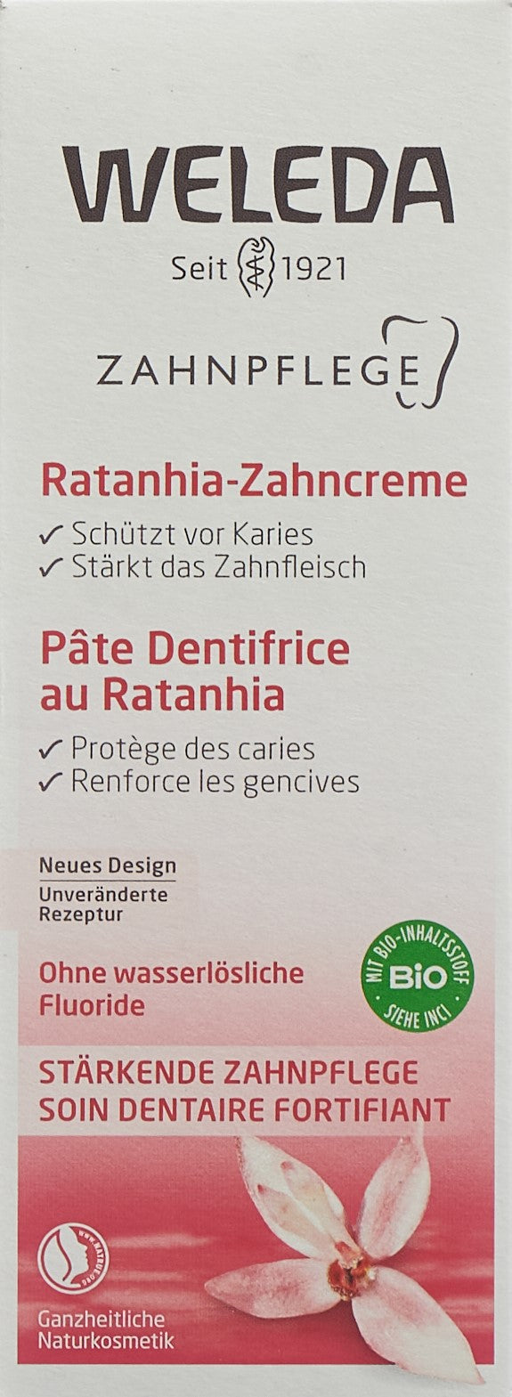 WELEDA Ratanhia-Zahncreme Tb 75 ml