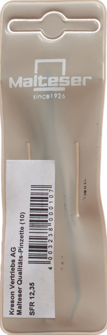 MALTESER Pinzette Ni schmal gebogen 8cm No 10