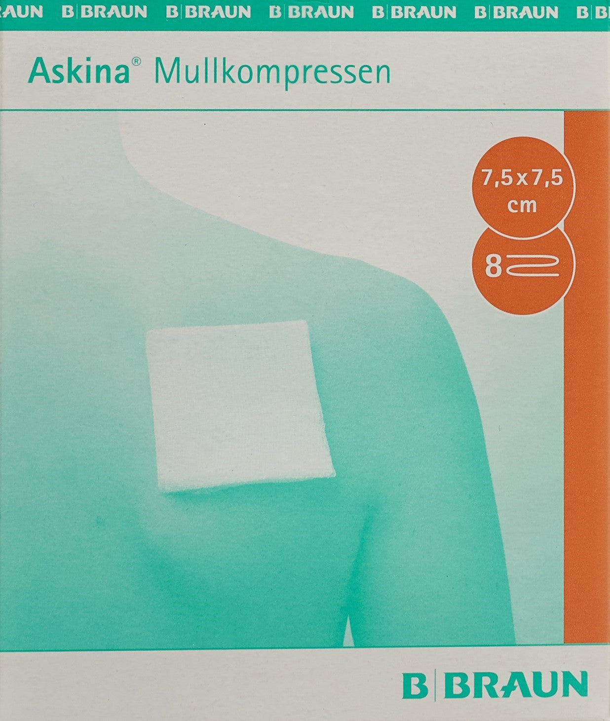 ASKINA Mullkompresse 7.5cmx7.5cm ster 25 x 2 Stk