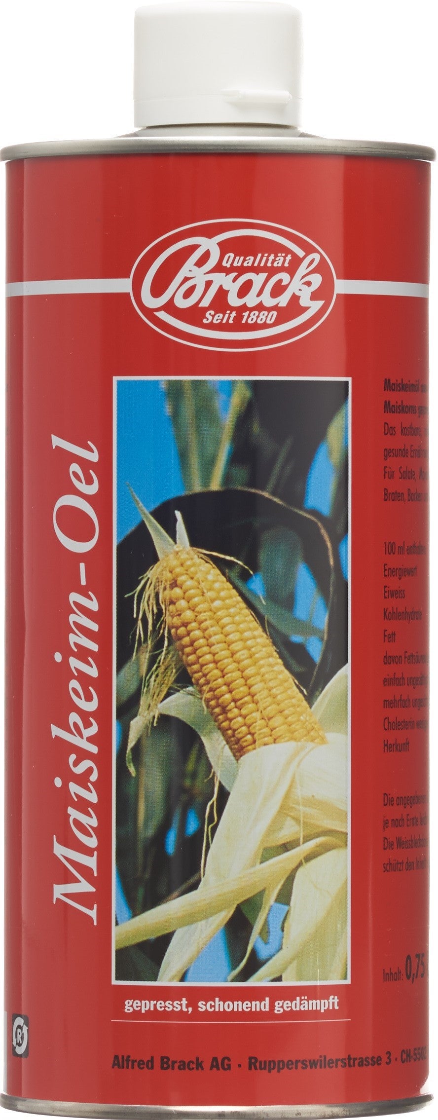 BRACK Maiskeimöl gepresst 7.5 dl